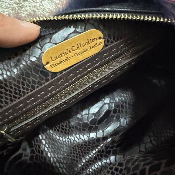 2 Tone Gradient Real Fox Fur Handmade Boston Bag/Crossbody & 2 Fur Balls Charm - Picture 17 of 17